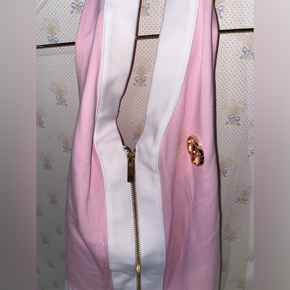 O Dolls Collection Halterneck Mini Panelled Dress in Pink - Picture 7 of 13